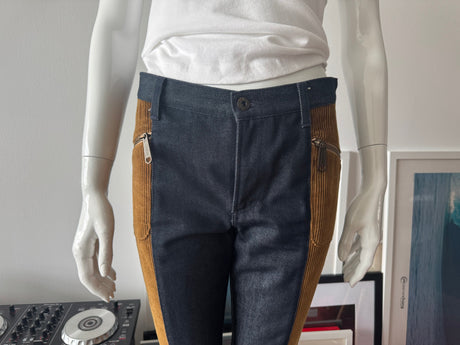 DOLCE & GABBANA Denim and Corduroy Pants