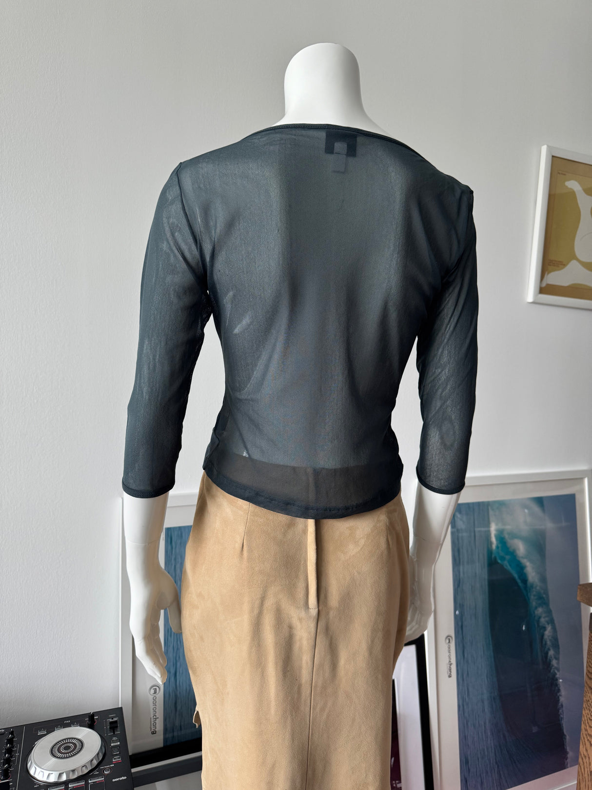 Tan Suede Mini Skirt