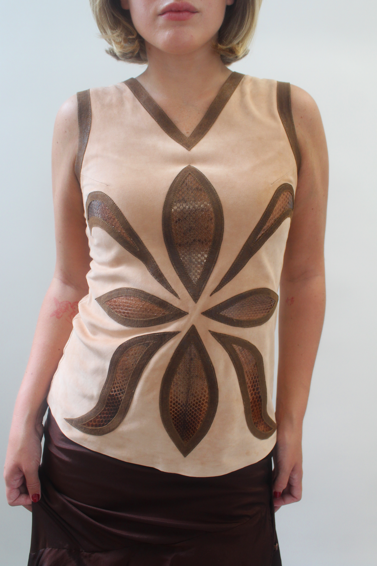 Archival suede top