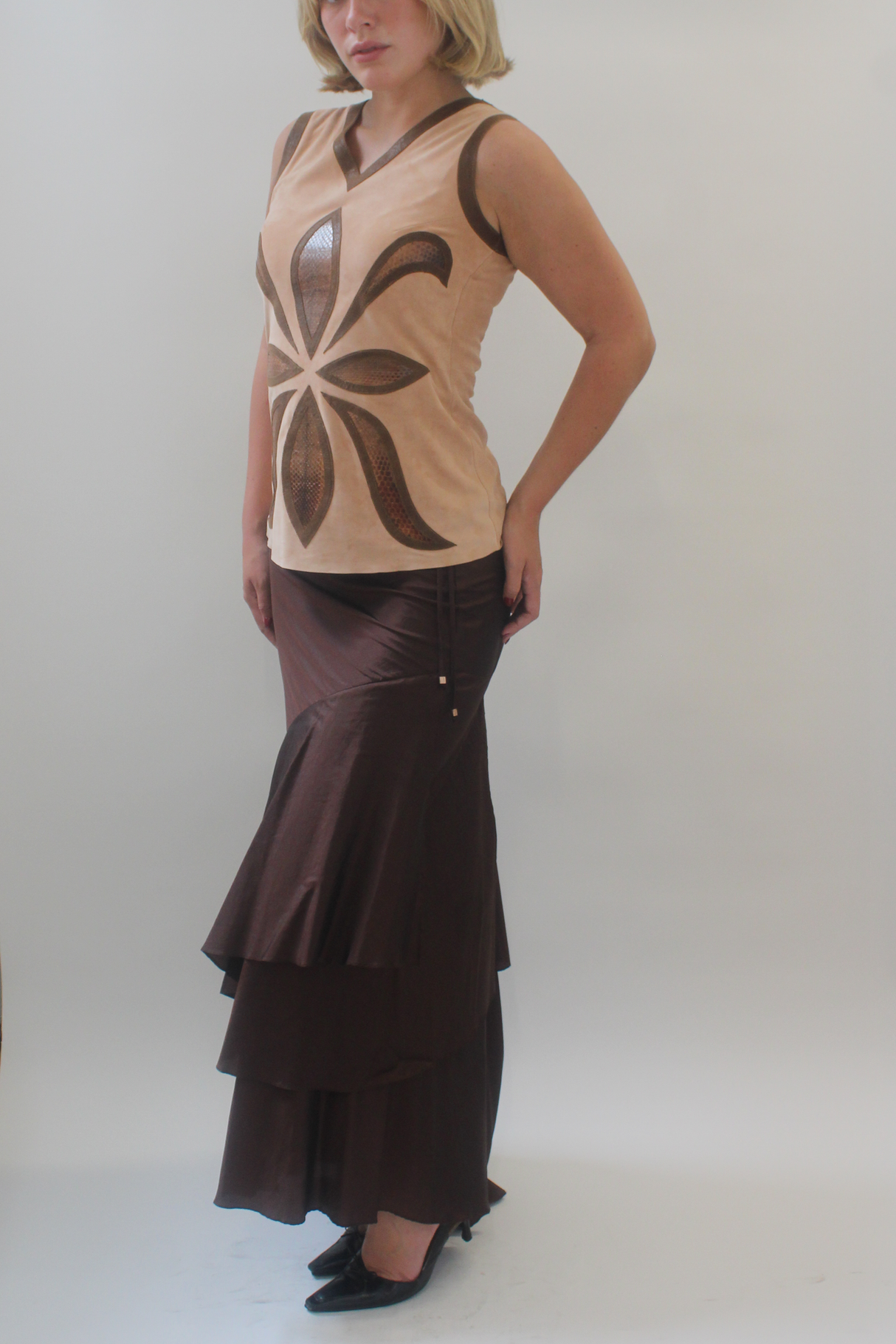 Archival suede top