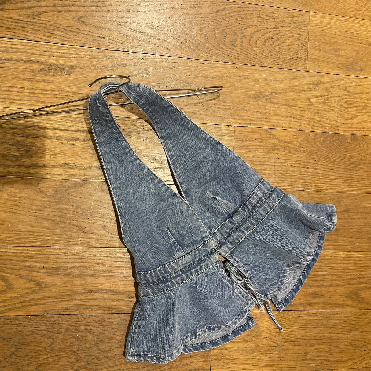 denim halter top