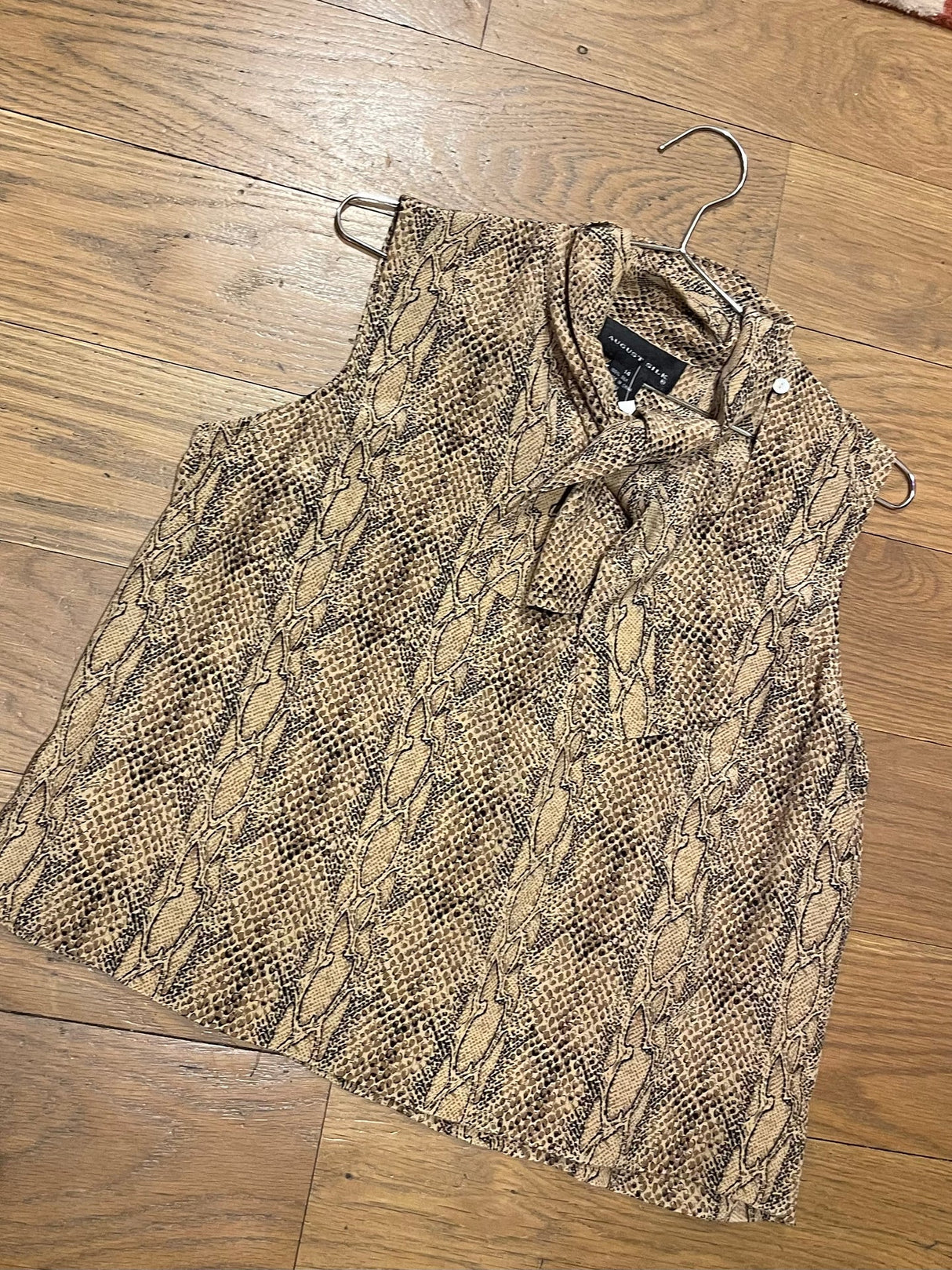 snake print blouse top
