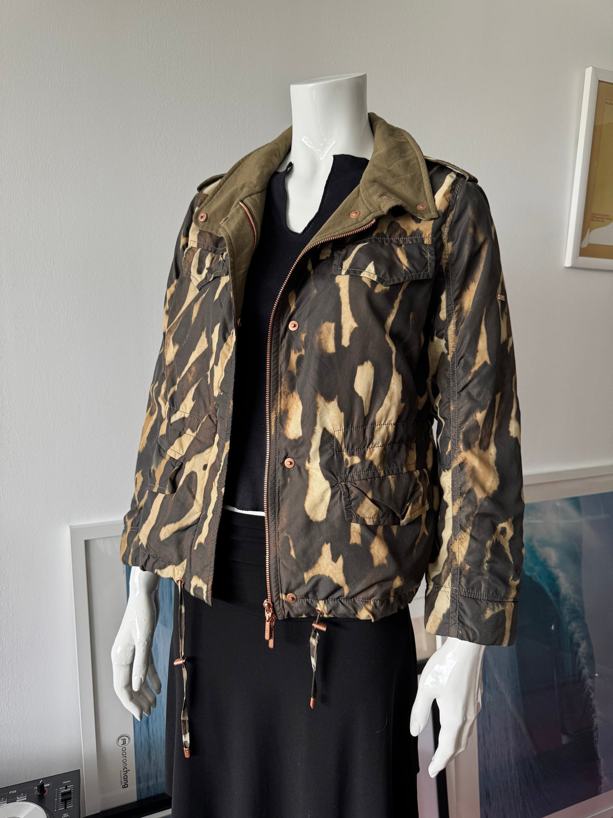 ESCADA SPORT Animal/Camo Print Bomber Jacket