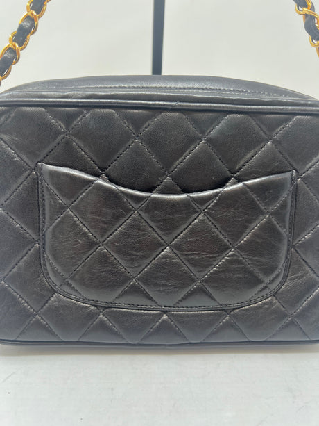 Chanel Black Quilted Lambskin Camera Bag