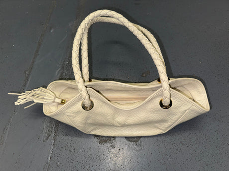DESMO Grey Leather Small Shoulder Bag