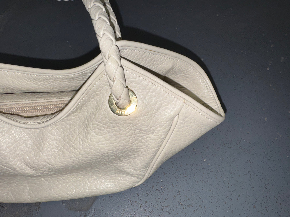 DESMO Grey Leather Small Shoulder Bag