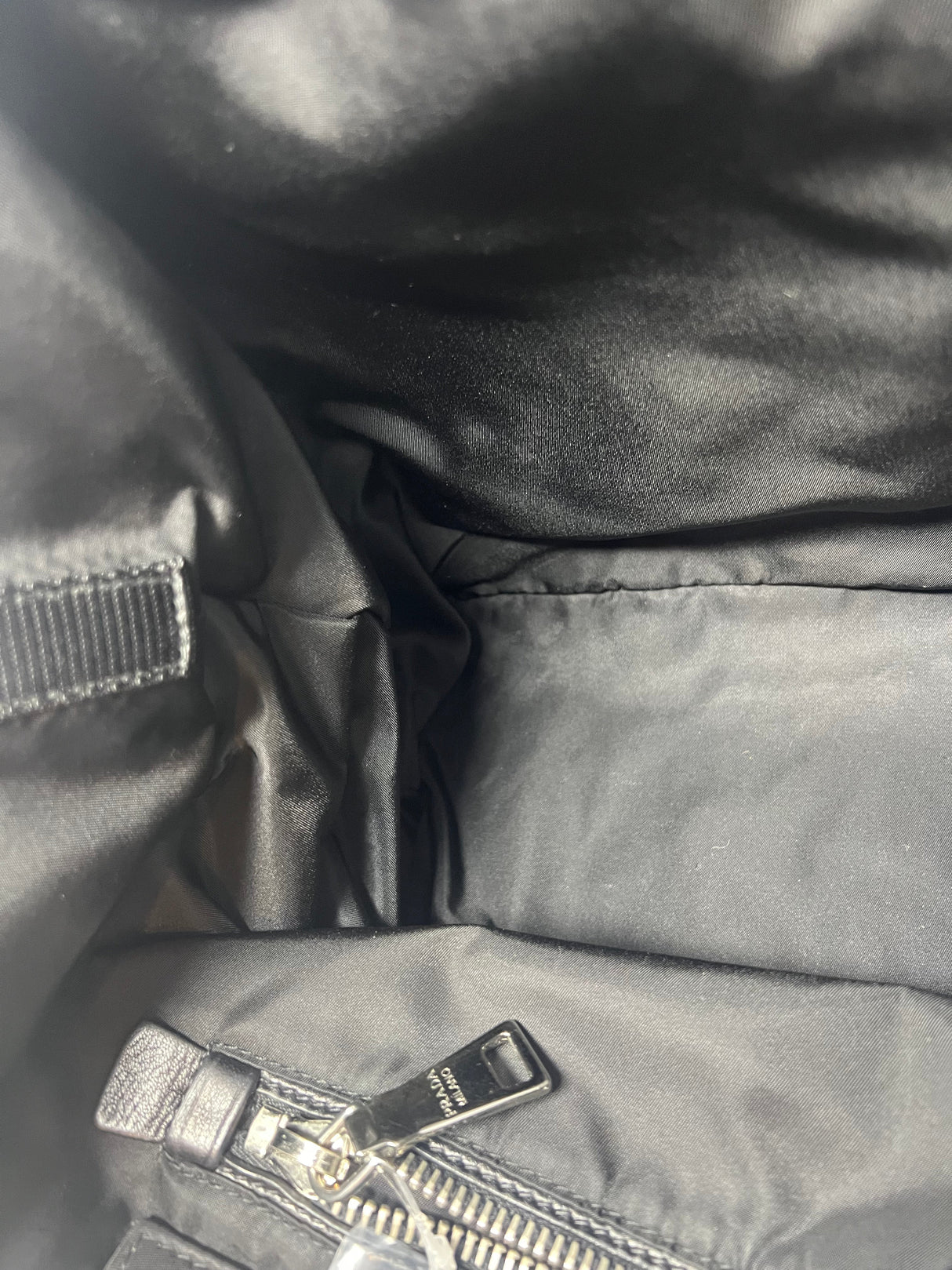 Prada Triangle Logo Plaid Nylon Leather (comes with strap)