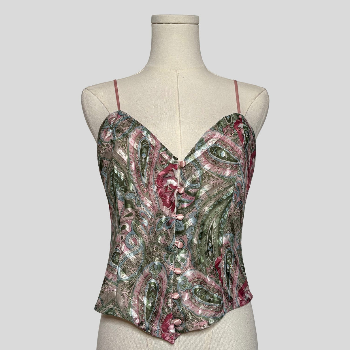 Ornate paisley printed cami