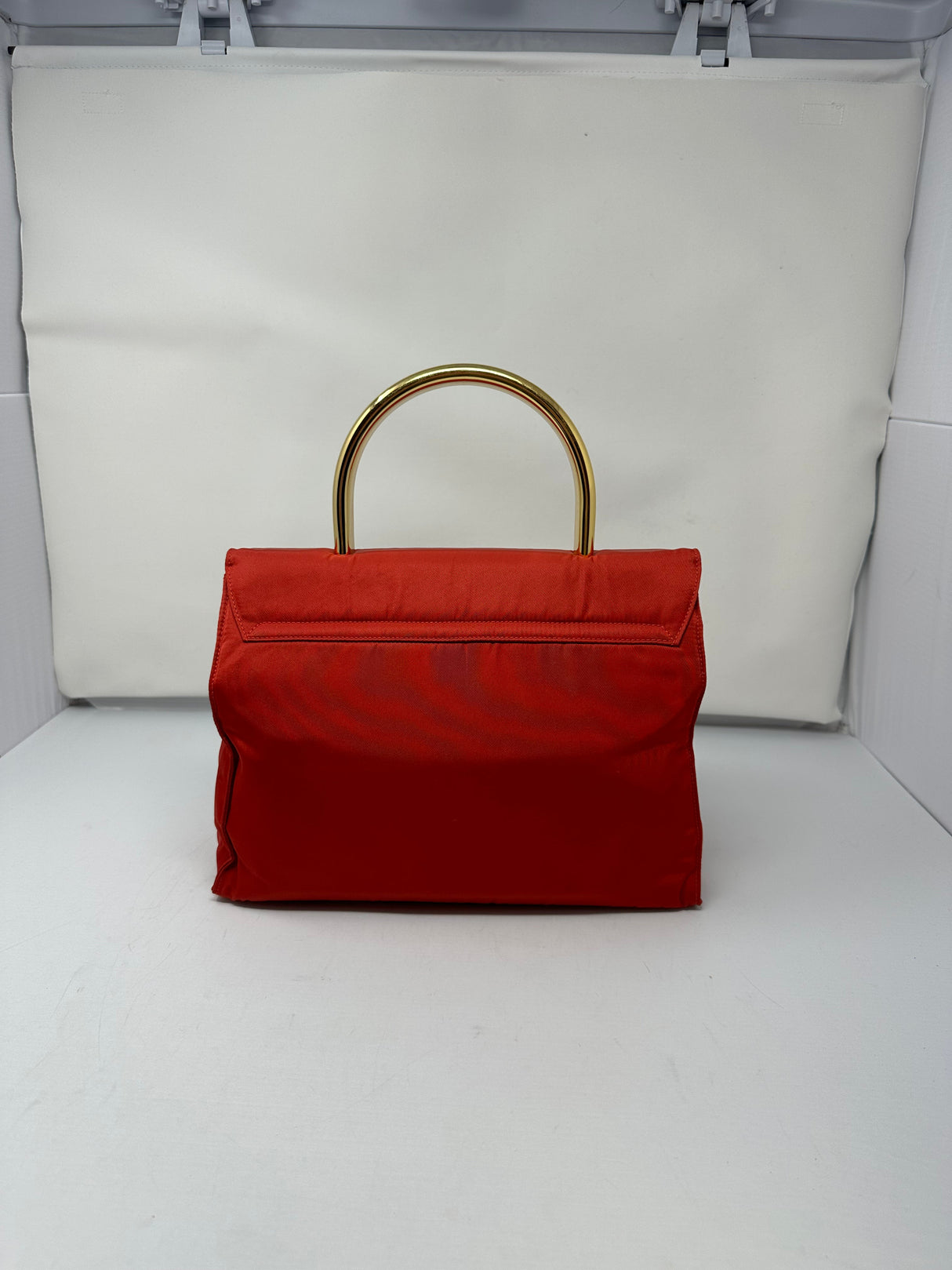 Prada Nylon Red Top Handle