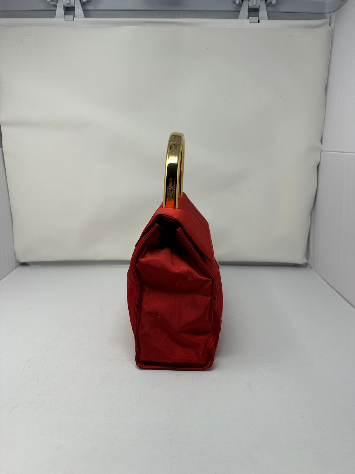 Prada Nylon Red Top Handle