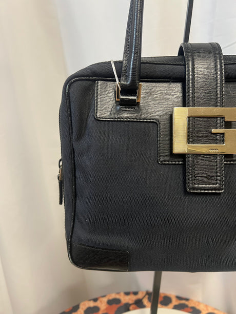 Gucci Tom Ford Black Shoulder Bag Logo