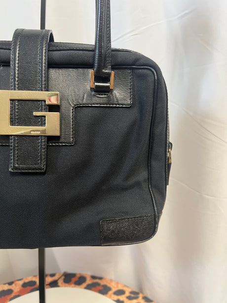 Gucci Tom Ford Black Shoulder Bag Logo