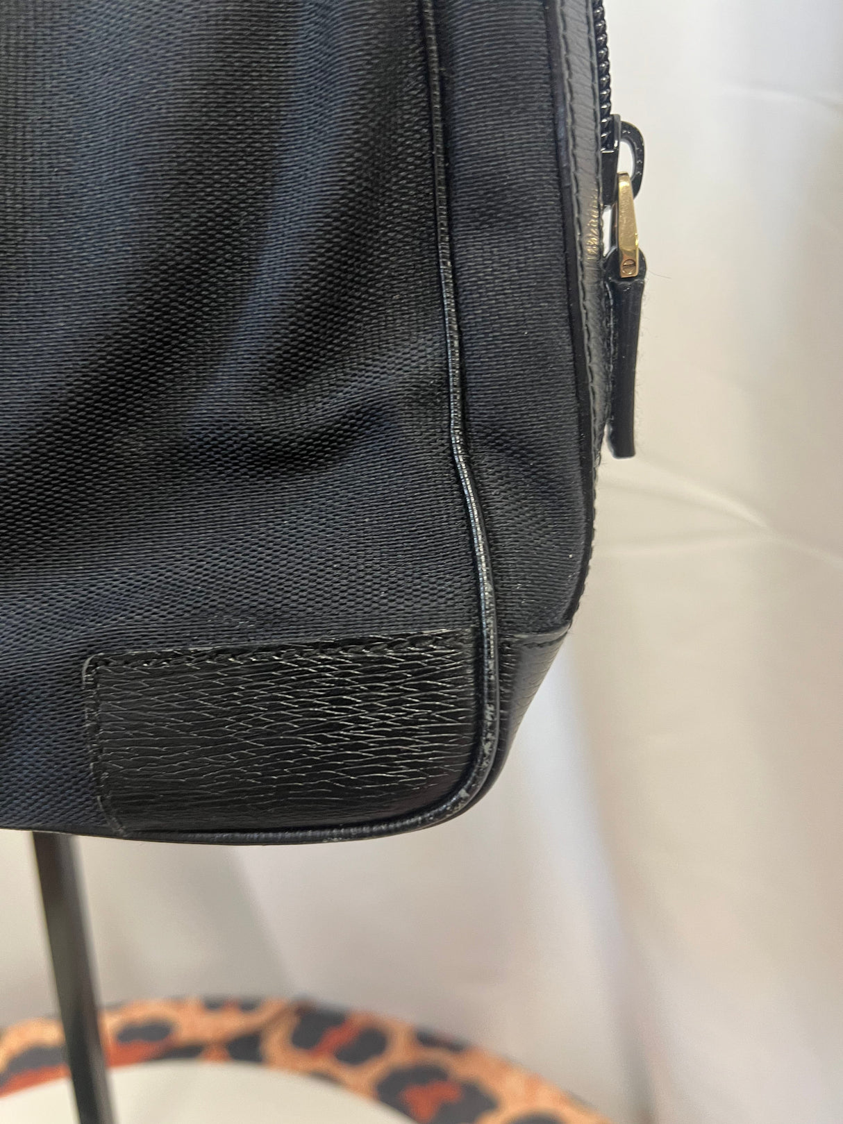 Gucci Tom Ford Black Shoulder Bag Logo