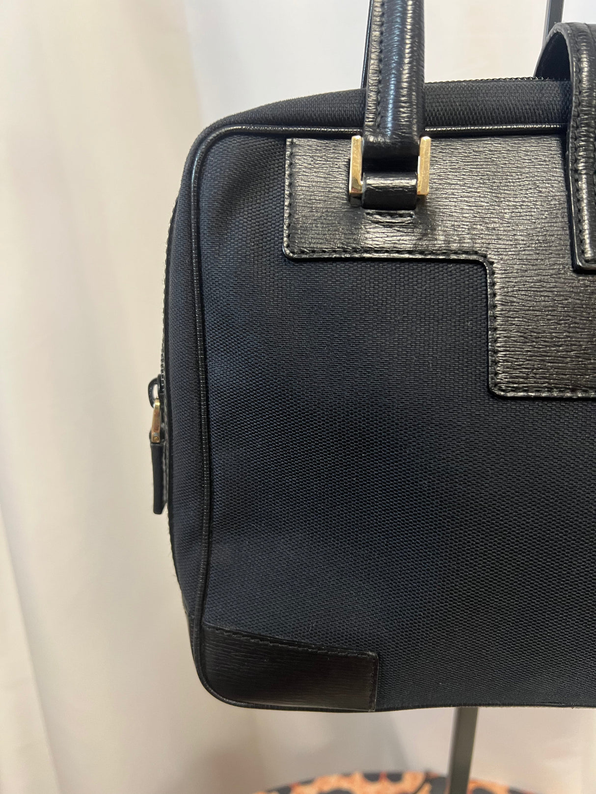 Gucci Tom Ford Black Shoulder Bag Logo