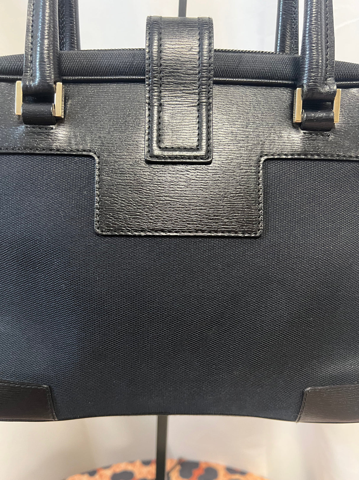 Gucci Tom Ford Black Shoulder Bag Logo