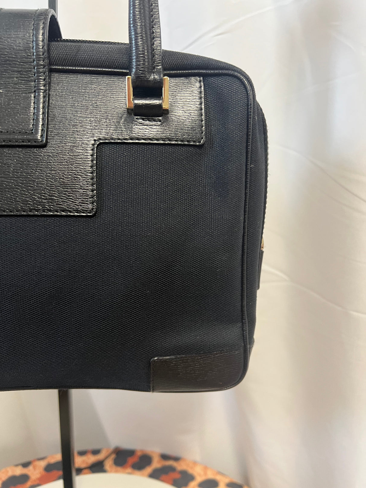 Gucci Tom Ford Black Shoulder Bag Logo