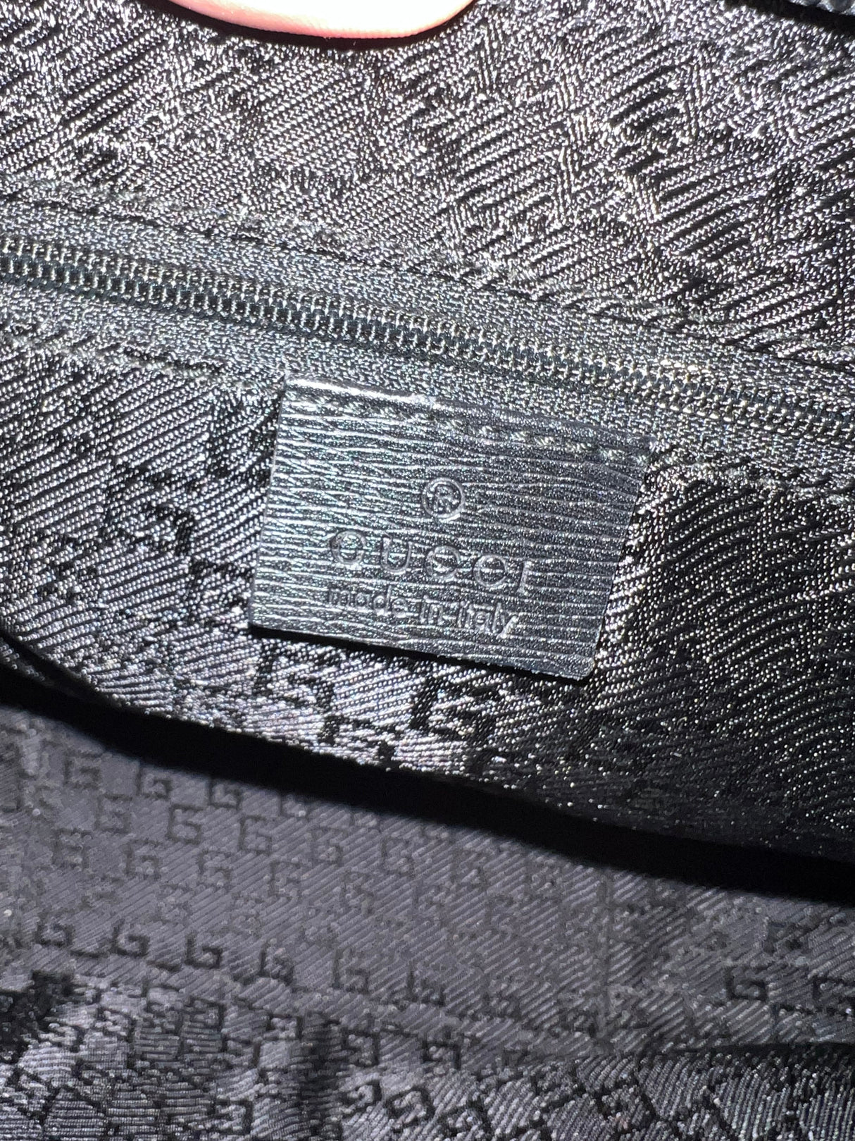 Gucci Tom Ford Black Shoulder Bag Logo