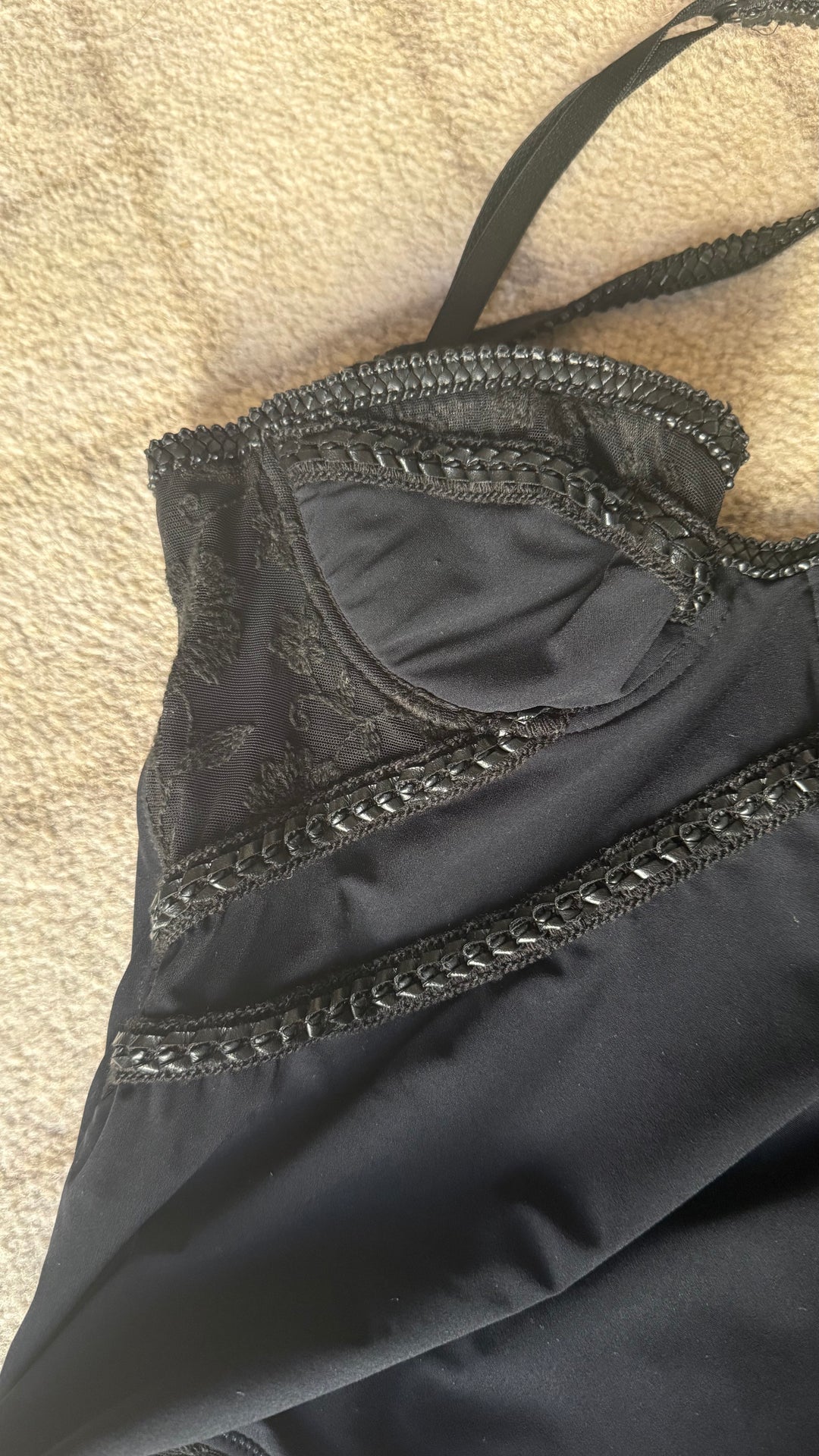 John Galliano Black Bustier