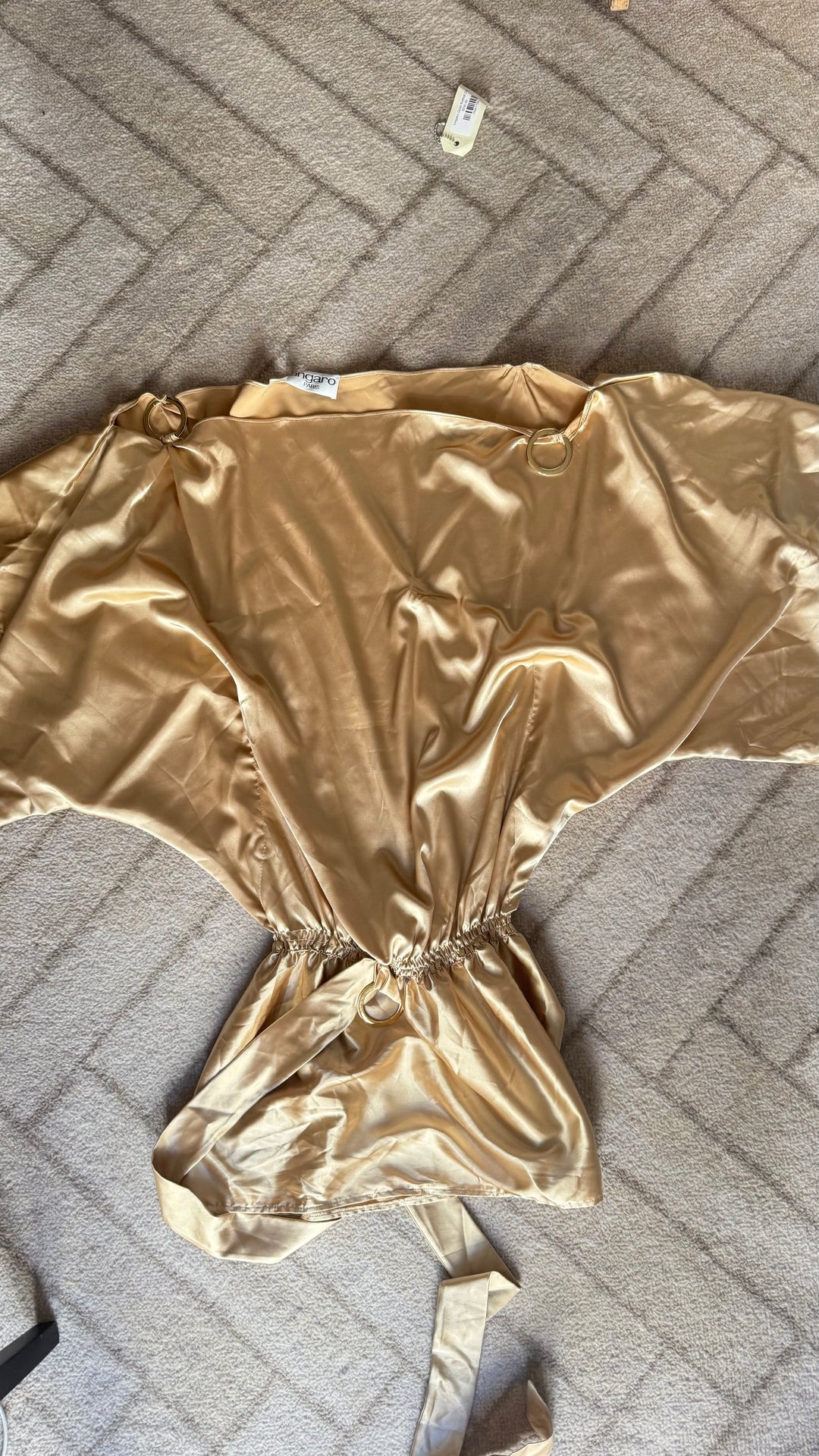 Ungaro Gold Belted Dress