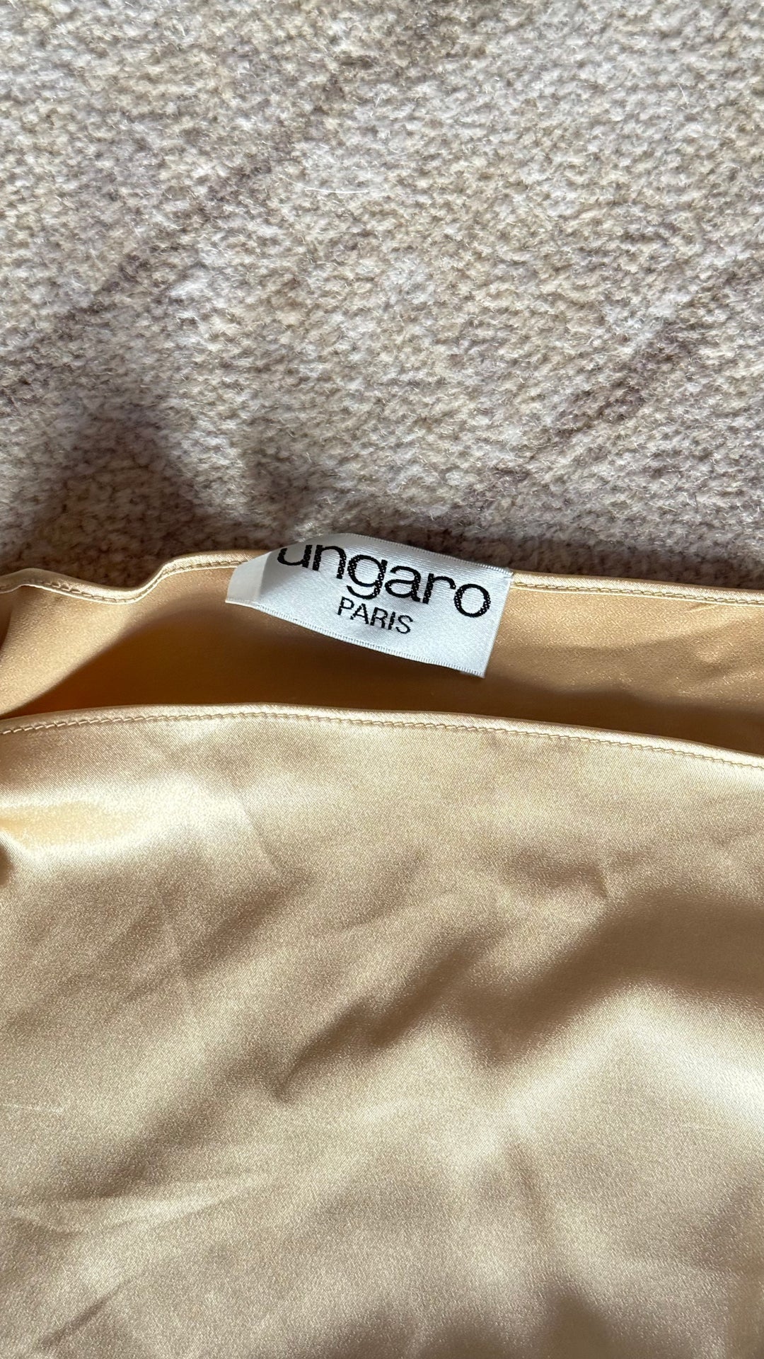 Ungaro Gold Belted Dress