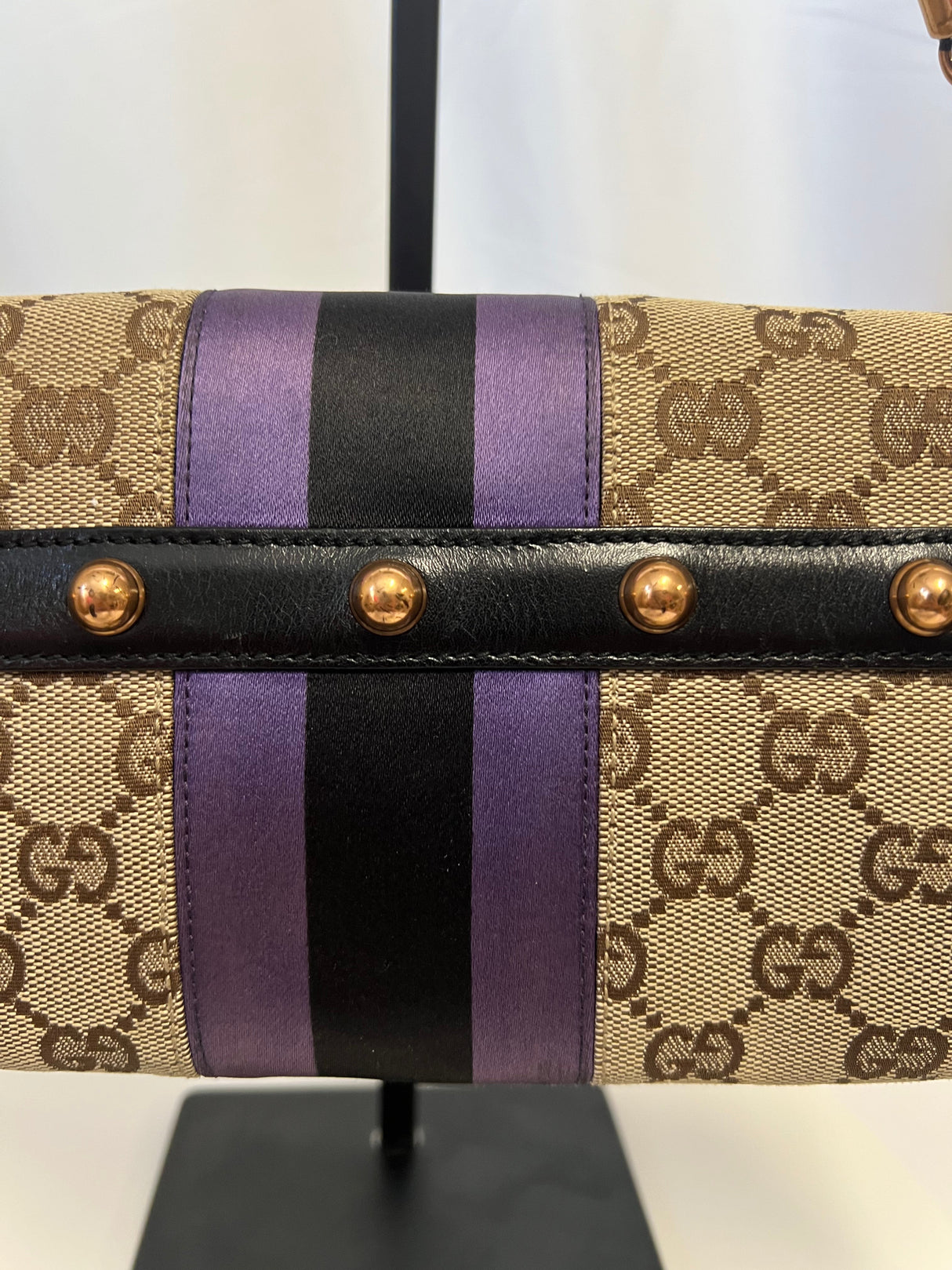 Tom Ford Era Gucci Horsebit GG Canvas Convertible Shoulder Bag & Clutch