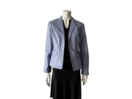 Lavender Leather Blazer Jacket