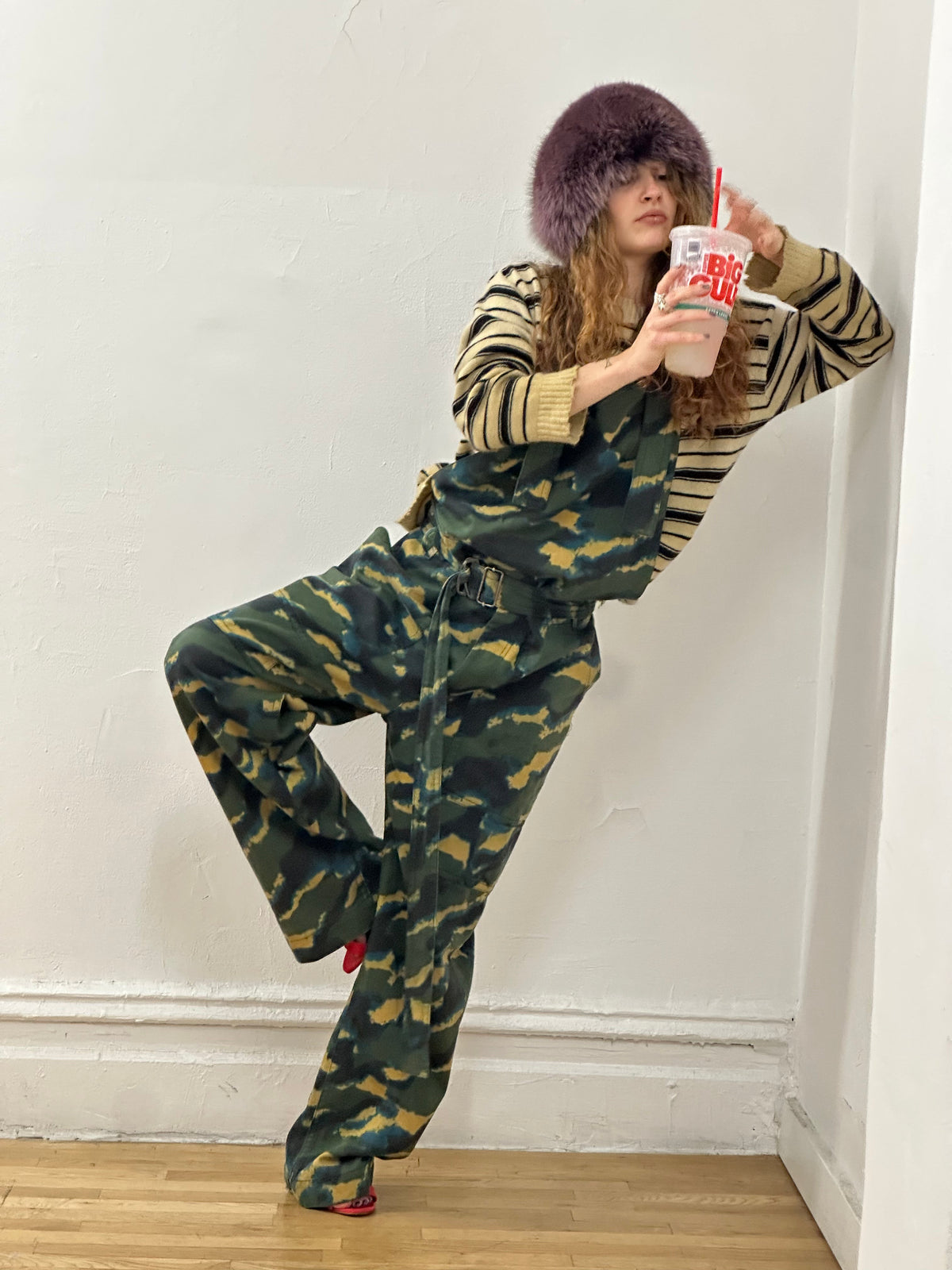 Dries Van Noten Camouflage Jumpsuit