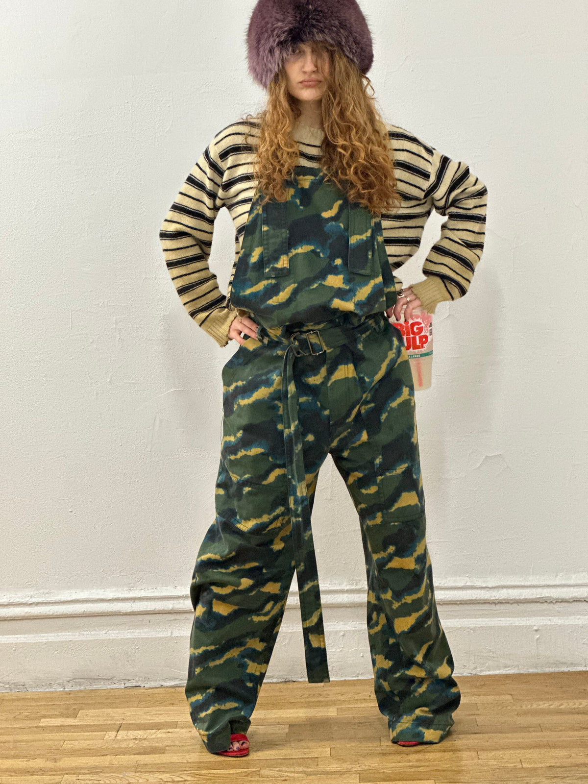 Dries Van Noten Camouflage Jumpsuit