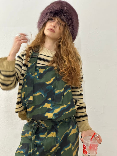 Dries Van Noten Camouflage Jumpsuit