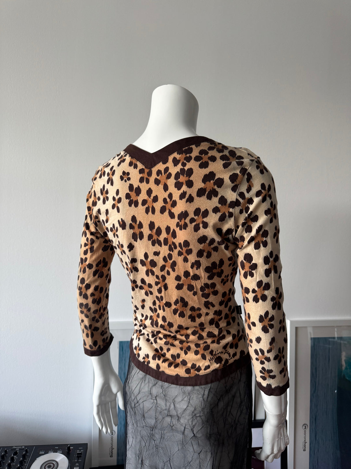 MOSCHINO Leopard Print Cardigan