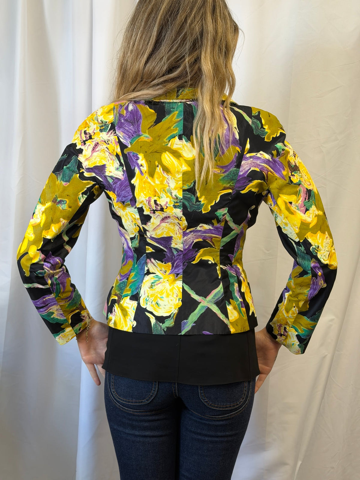 Vintage Christian Lacroix Paris Floral Print Blazer
