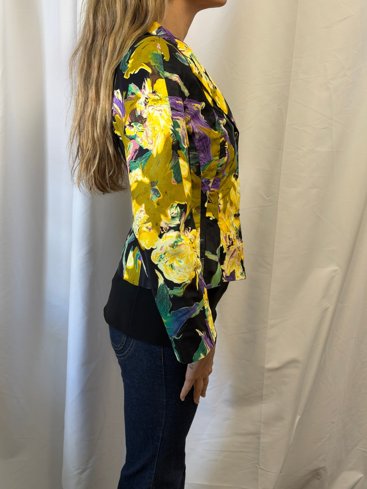 Vintage Christian Lacroix Paris Floral Print Blazer