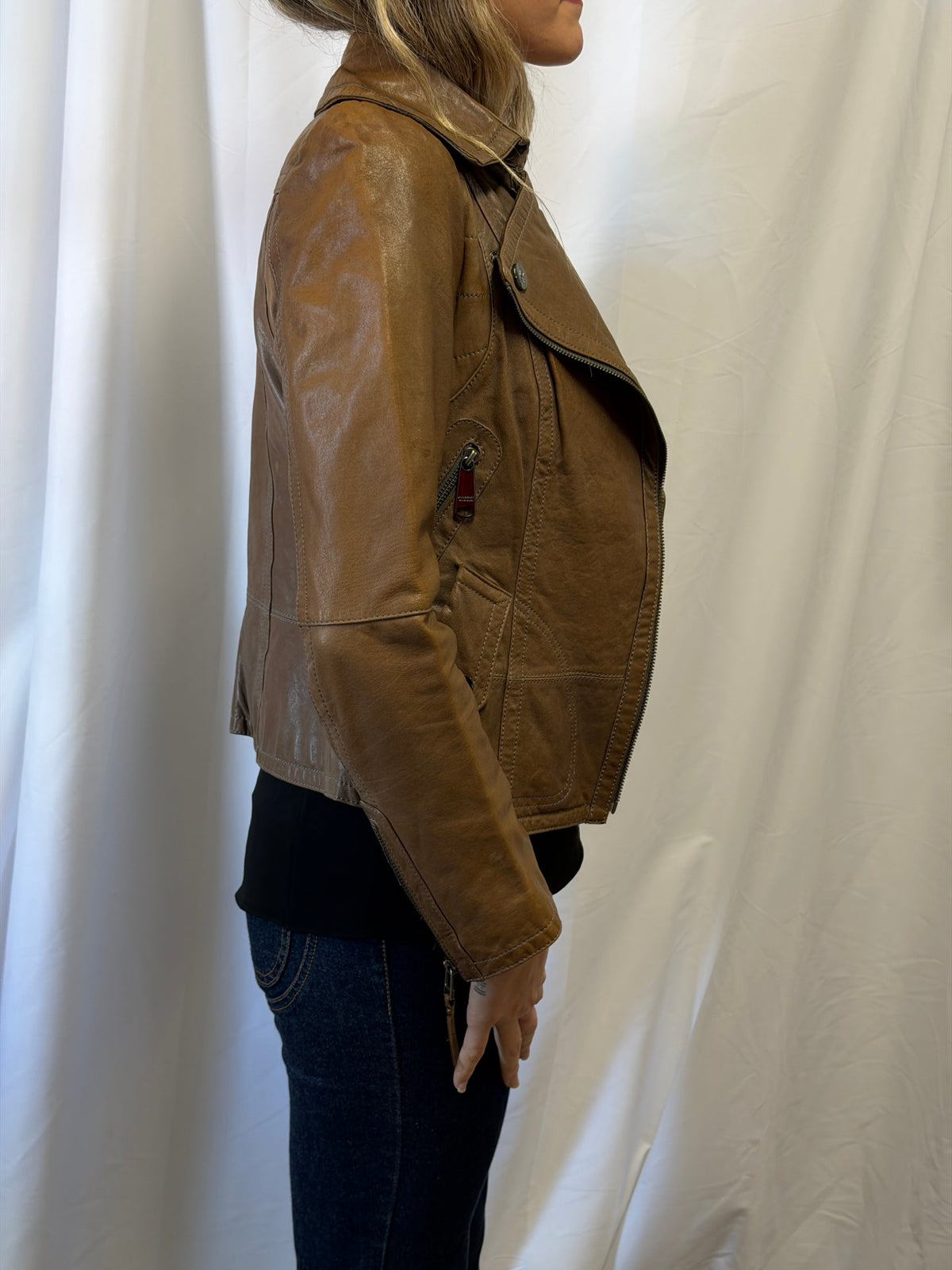 Burberry London Leather Biker Jacket