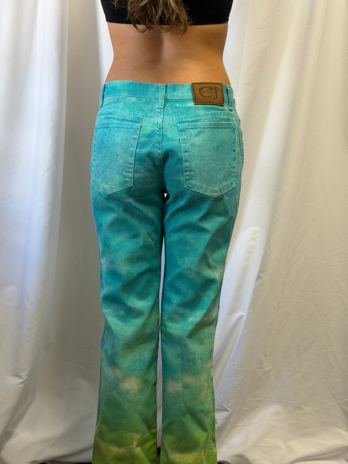 Cavalli Jeans Gradient Tie-Dye Flare Jeans