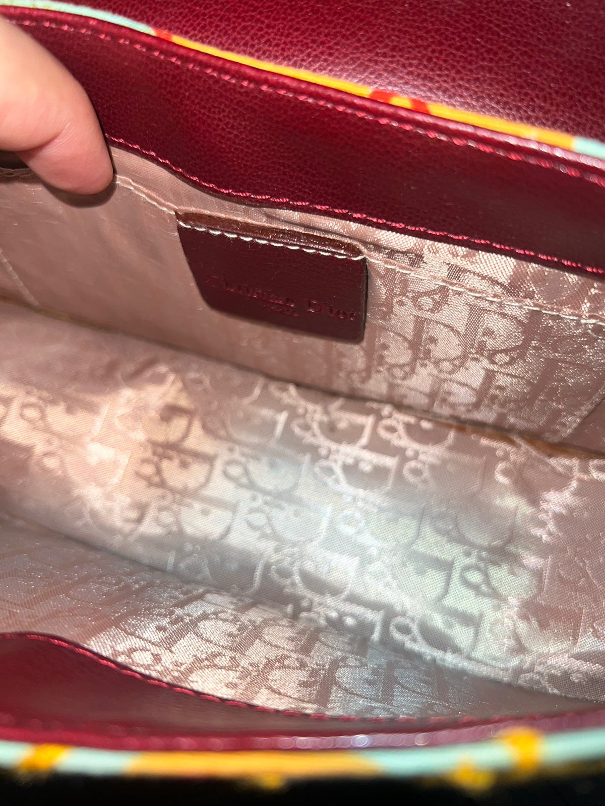 Christian Dior by John Galliano Paisley Canvas Shoulder Bag