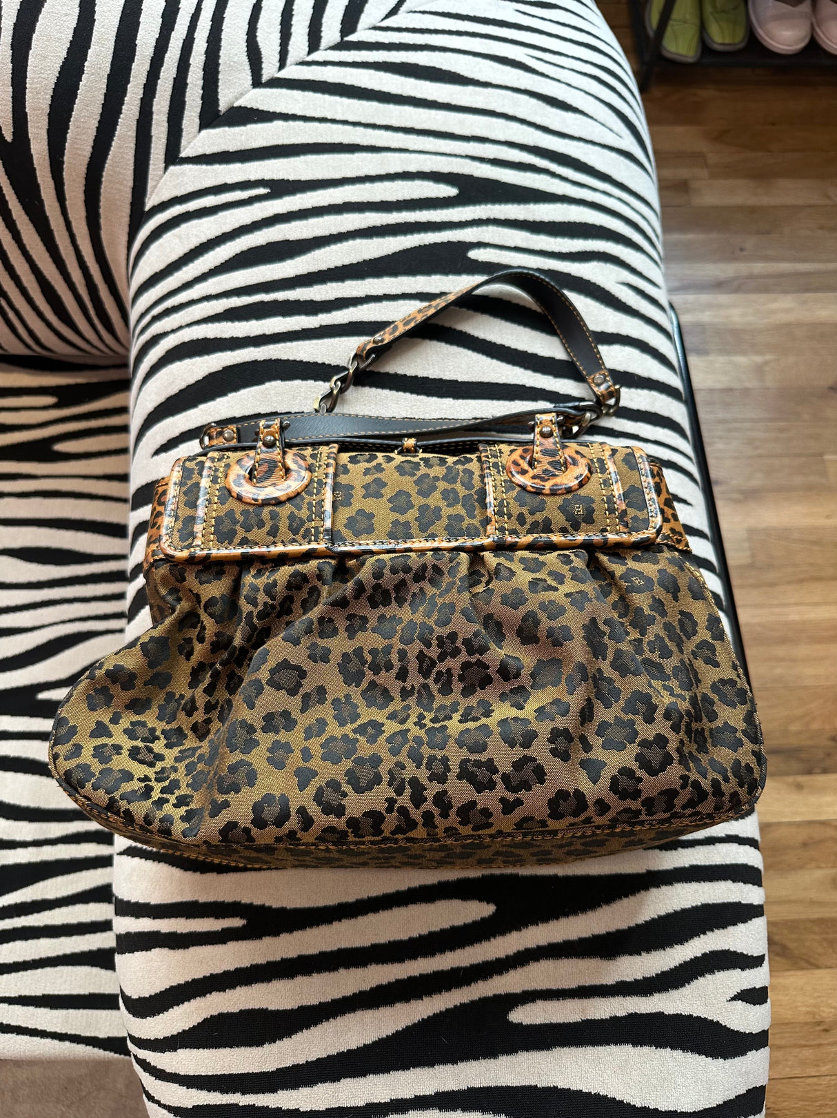 Fendi Leopard Print B Bag (w/ original dust bag)