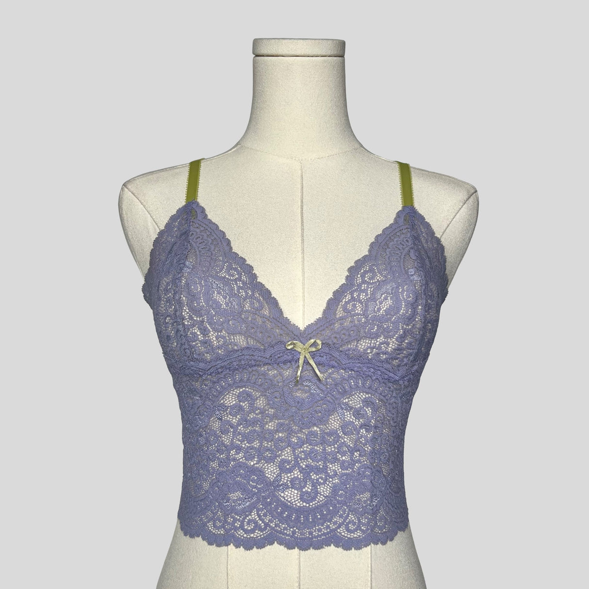 Lace bralette cami in purple