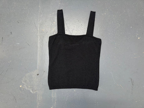 BLUMARINE Black Wool Tank Top