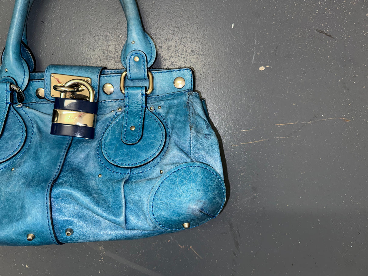 CHLOÉ Large Blue Paddington Bag