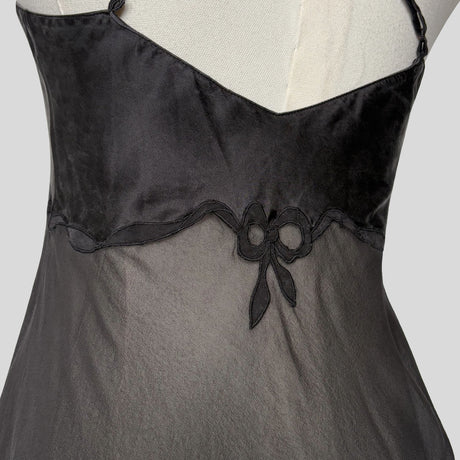 Sheer floral embroidered babydoll dress