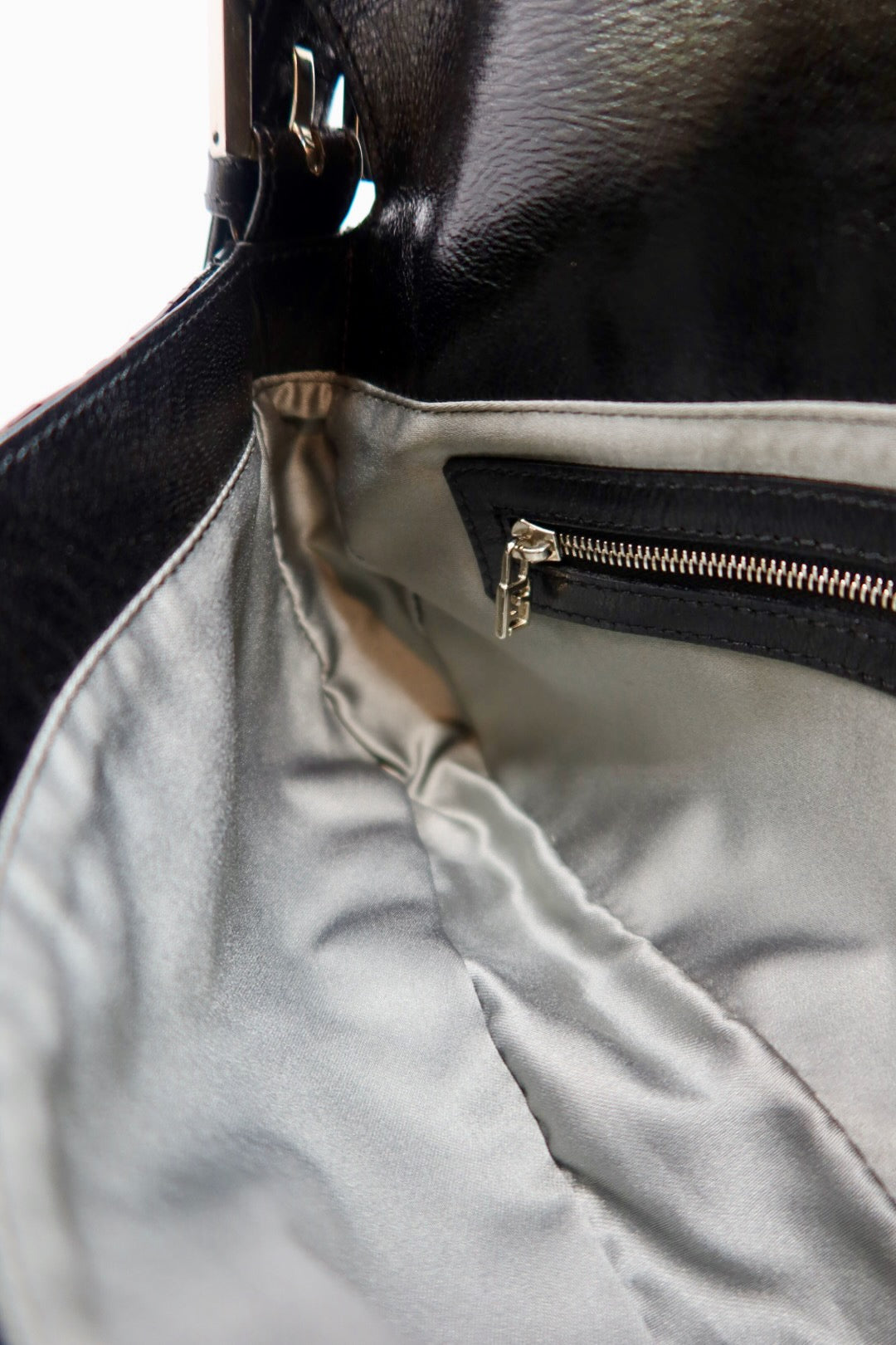 #74 Fendi Baguette Black Beaded