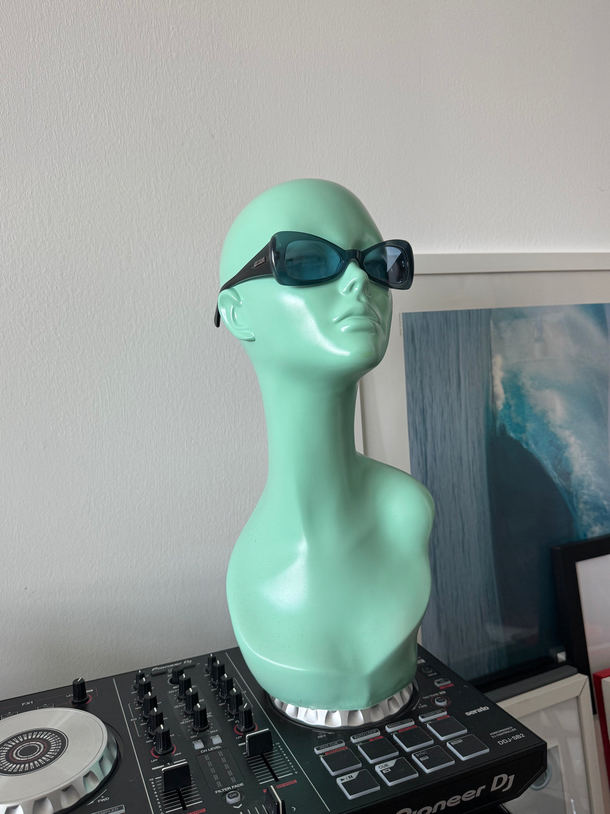 MOSCHINO Blue Cat Eye Sunglasses