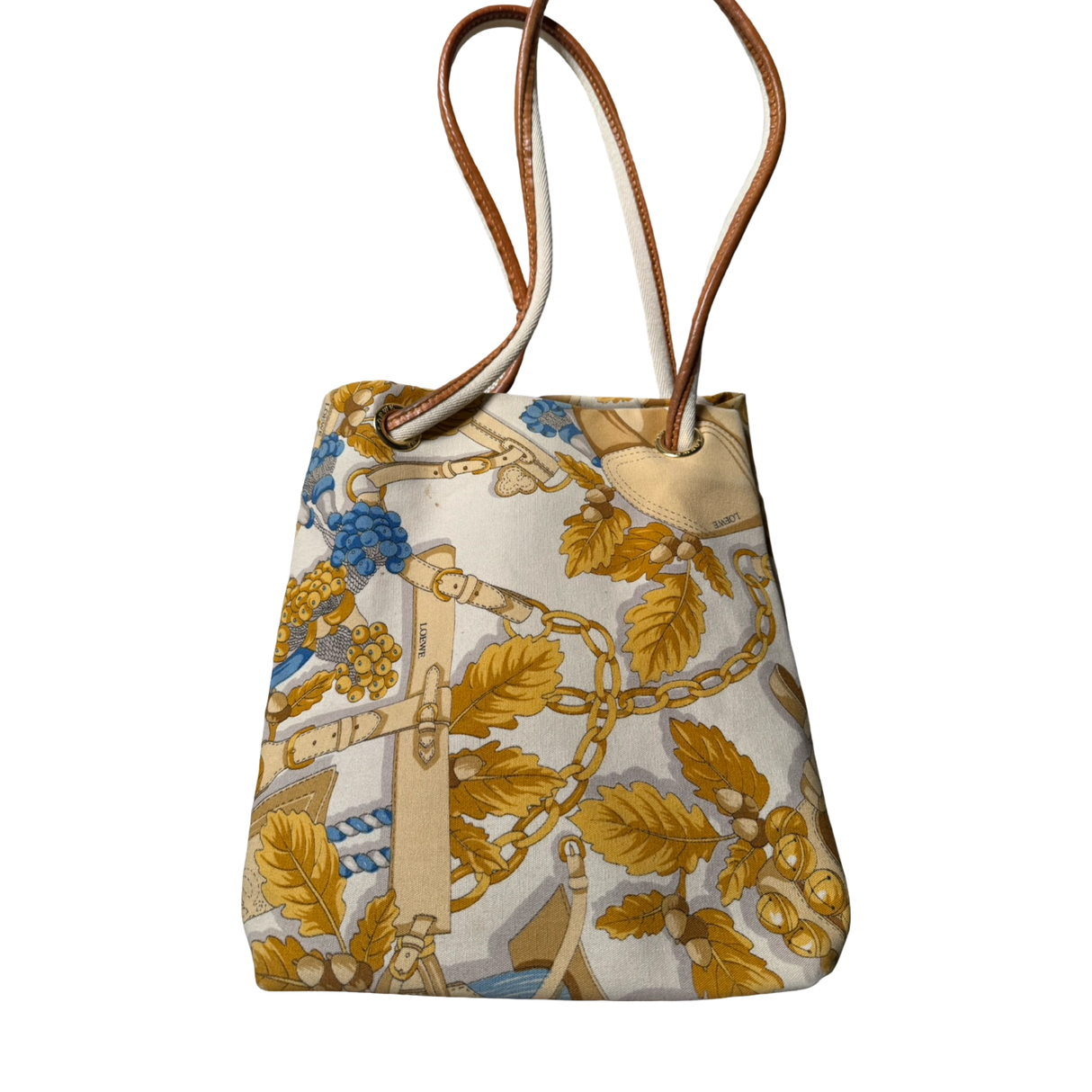 Loewe Vintage Scarf Print Tote