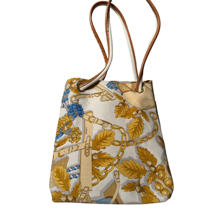 Loewe Vintage Scarf Print Tote