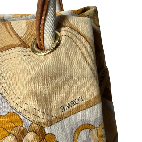 Loewe Vintage Scarf Print Tote