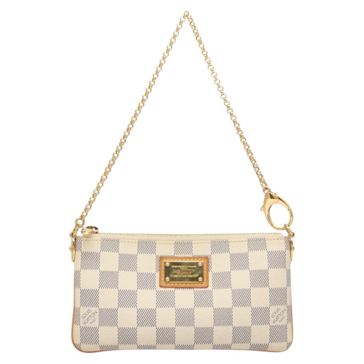 #46 Louis Vuitton Damier Azur Pochette Mira MM Accessory