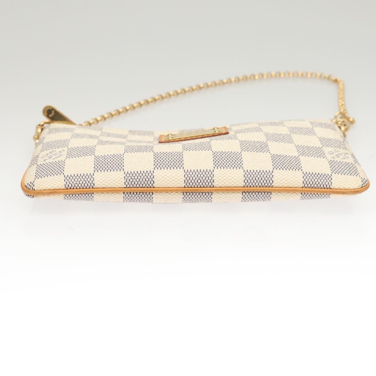 #46 Louis Vuitton Damier Azur Pochette Mira MM Accessory