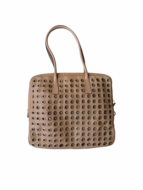 Prada Vintage Rivet Miele Bag