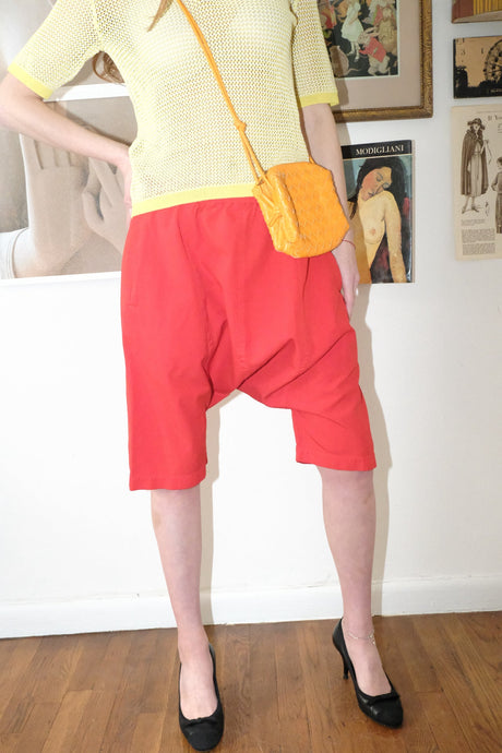 Comme Des Garcon drop crotch capris