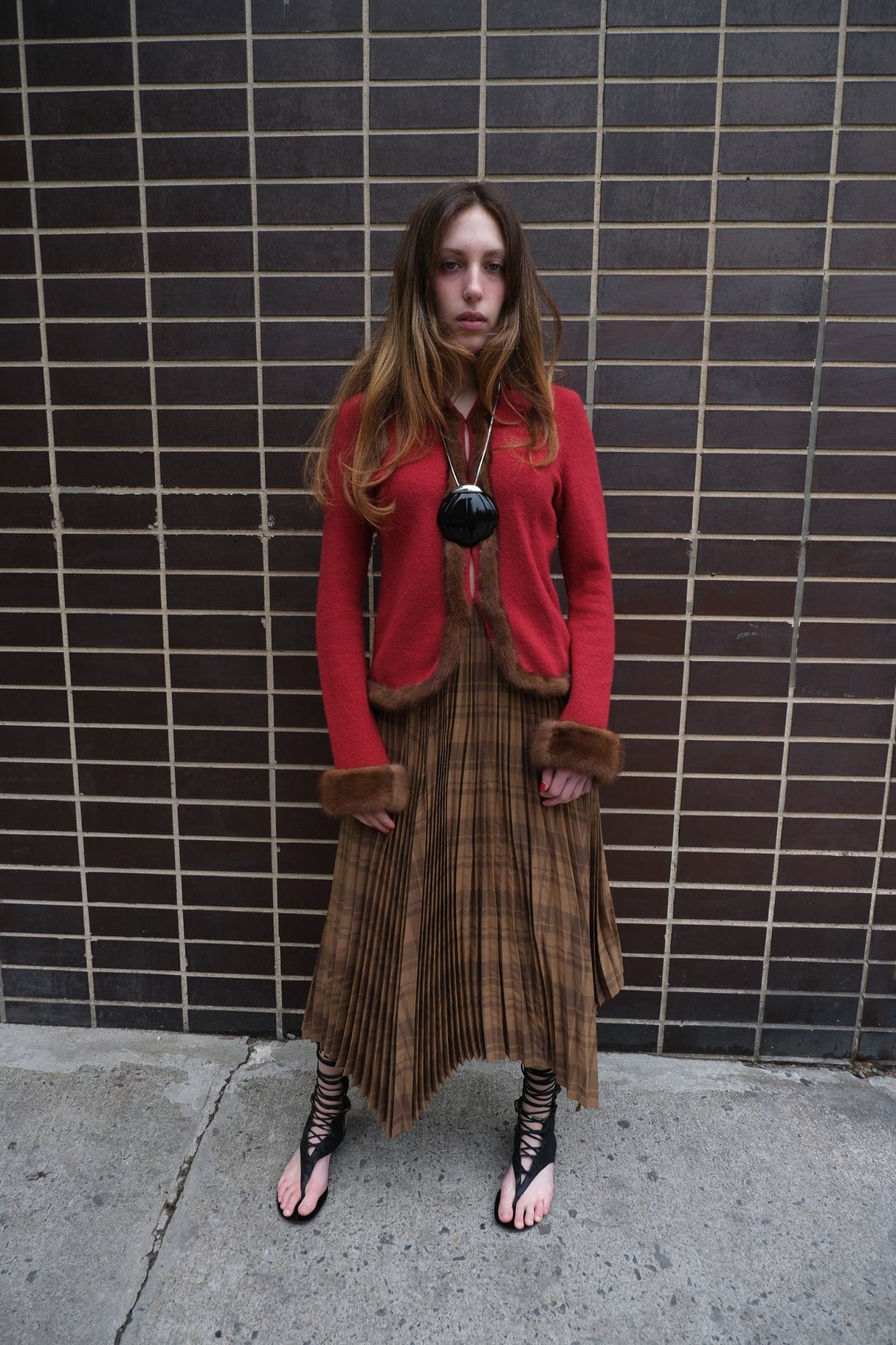 Bluemarine Mink Accented Sweater